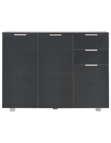 Credenza Nero Lucido 107x35x80,5 cm