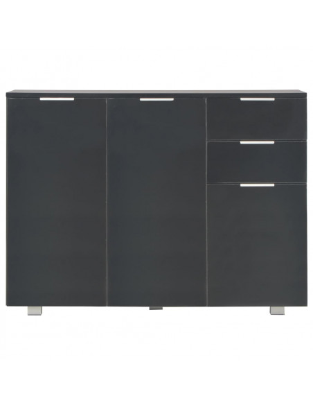 Credenza Nero Lucido 107x35x80,5 cm