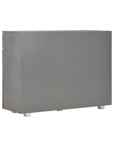 Credenza Grigio Lucido 107x35x80,5 cm