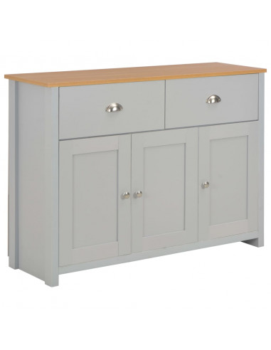 Credenza Grigia 112x35x81 cm