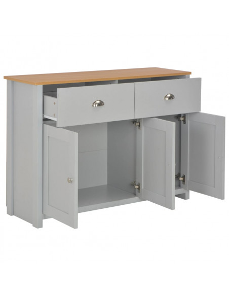Credenza Grigia 112x35x81 cm
