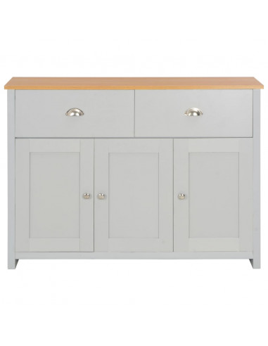 Credenza Grigia 112x35x81 cm