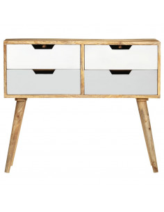 Credenza 85x40x71 cm in Legno Massello di Mango 2