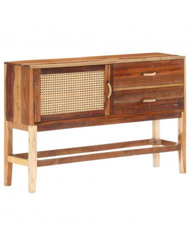 Credenza 118x30x76 cm in Legno Massello di Recupero