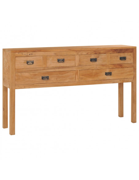 Credenza 125x30x75 cm in Legno Massello di Teak