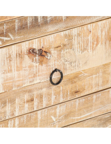 Credenza 151x40x75 cm in Legno Grezzo di Acacia