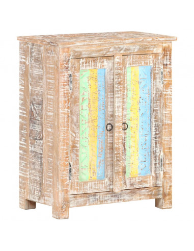 Credenza 61x35x76 cm in Legno Grezzo di Acacia