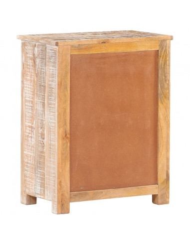 Credenza 61x35x76 cm in Legno Grezzo di Acacia