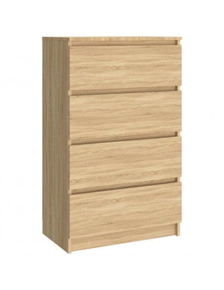 Credenza Rovere Sonoma 60x35x98,5 cm in Legno Multistrato