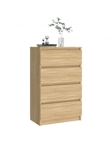 Credenza Rovere Sonoma 60x35x98,5 cm in Legno Multistrato