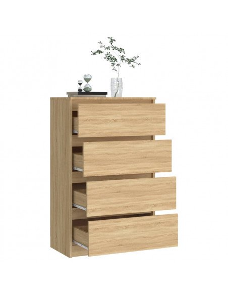 Credenza Rovere Sonoma 60x35x98,5 cm in Legno Multistrato