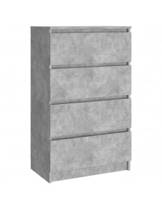 Credenza Grigio Cemento 60x35x98,5 cm in Legno Multistrato 2