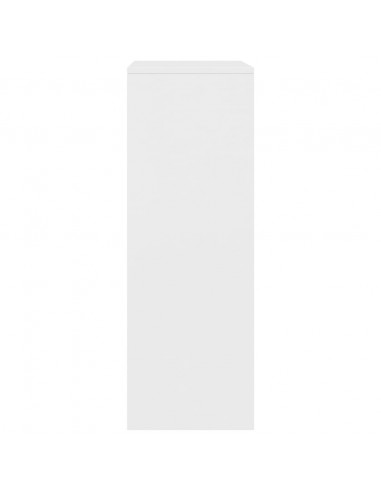 Credenza con 6 Cassetti Bianca 50x34x96 cm in Legno Multistrato