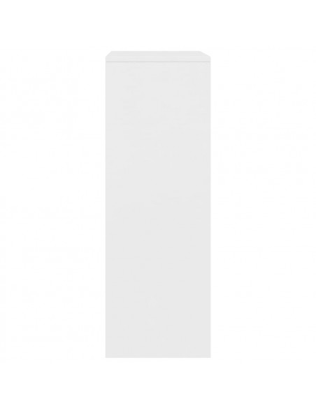 Credenza con 6 Cassetti Bianca 50x34x96 cm in Legno Multistrato