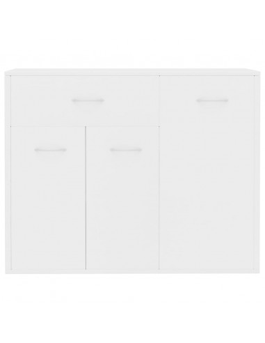 Credenza Bianca 88x30x70 cm in Legno Multistrato