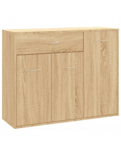 Credenza Rovere Sonoma 88x30x70 cm in Legno Multistrato 2