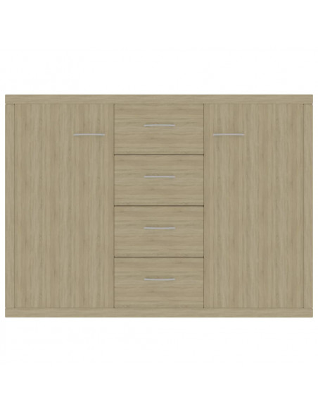 Credenza Rovere Sonoma 88x30x65 cm in Legno Multistrato