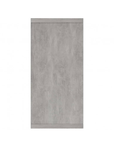 Credenza Grigio Cemento 88x30x65 cm in Legno Multistrato