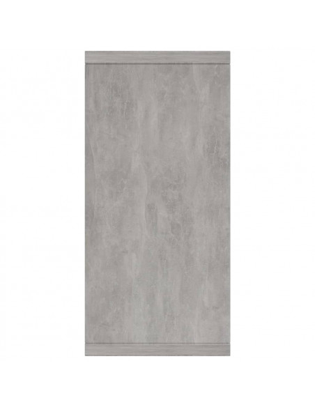 Credenza Grigio Cemento 88x30x65 cm in Legno Multistrato