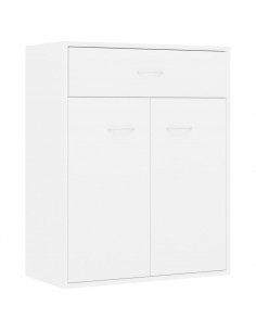 Credenza Bianca 60x30x75 cm in Legno Multistrato 2