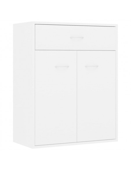 Credenza Bianca 60x30x75 cm in Legno Multistrato