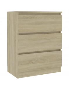 Credenza Rovere Sonoma 60x35x76 cm in Legno Multistrato 2