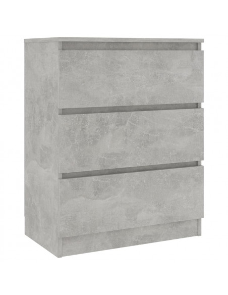 Credenza Grigio Cemento 60x35x76 cm in Legno Multistrato