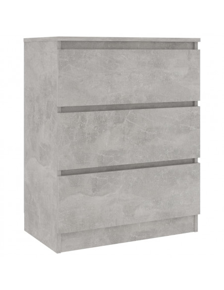 Credenza Grigio Cemento 60x35x76 cm in Legno Multistrato