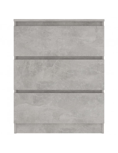 Credenza Grigio Cemento 60x35x76 cm in Legno Multistrato