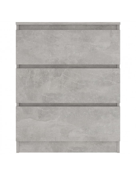 Credenza Grigio Cemento 60x35x76 cm in Legno Multistrato