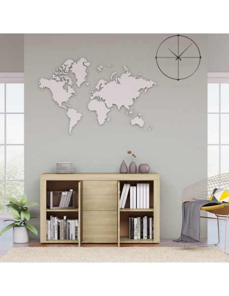 Credenza Rovere Sonoma 120x36x69 cm in Legno Multistrato