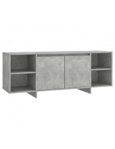 Mobile TV Grigio Cemento 130x35x50 cm in Truciolato