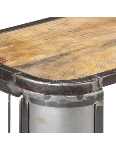 Credenza 120x30x73 cm in Legno Massello di Mango