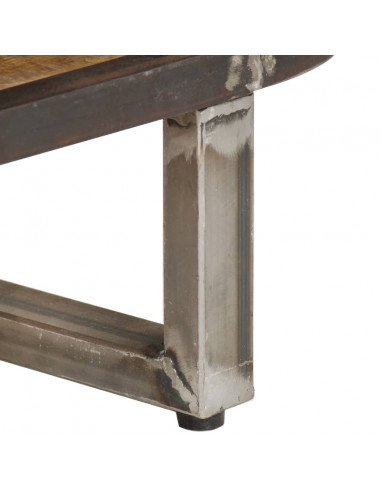 Credenza 120x30x73 cm in Legno Massello di Mango