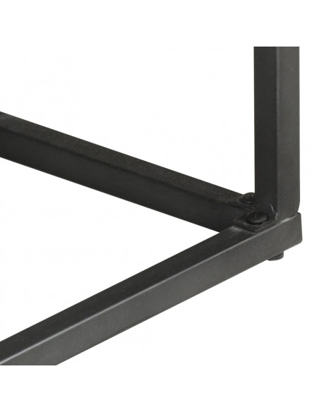 Credenza Grigia 100x30x70 cm in Legno Massello di Acacia