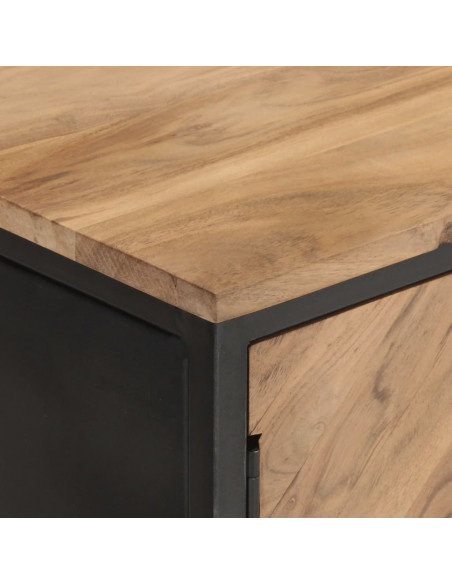 Credenza 120x30x75 cm in Legno Massello di Acacia