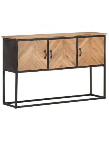 Credenza 120x30x75 cm in Legno Massello di Acacia