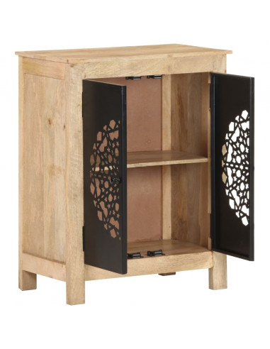 Credenza 60x35x75 cm in Legno Massello di Mango