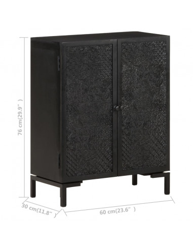 Credenza 60x30x76 cm in Legno Massello di Mango