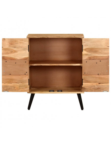 Credenza 57x34x75 cm in Legno Massello di Acacia
