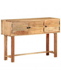 Credenza 115x35x75 cm in Legno Massello di Acacia 2