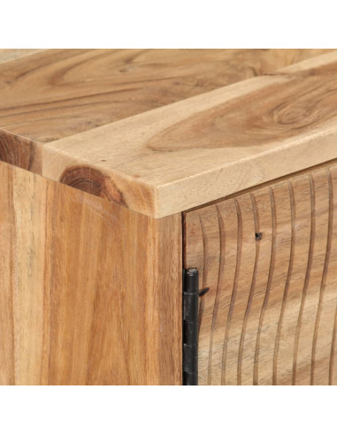 Credenza 115x35x75 cm in Legno Massello di Acacia