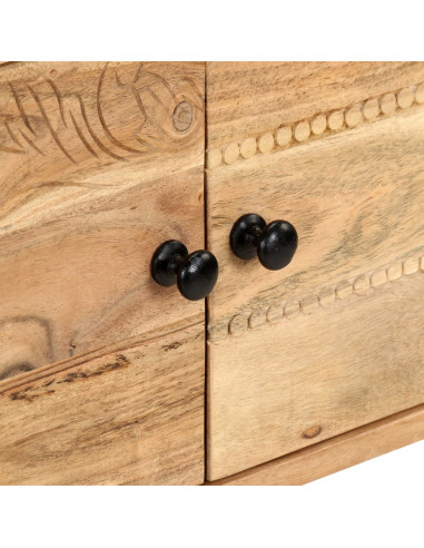 Credenza 115x35x75 cm in Legno Massello di Acacia