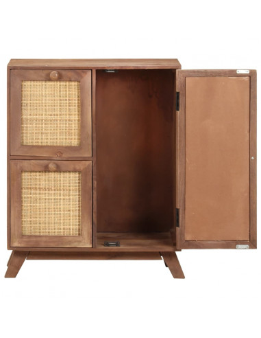 Credenza 60x35x75 cm in Legno Massello di Mango