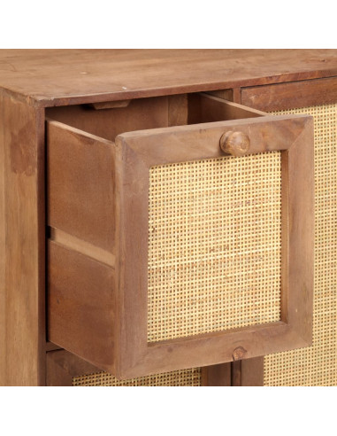 Credenza 60x35x75 cm in Legno Massello di Mango