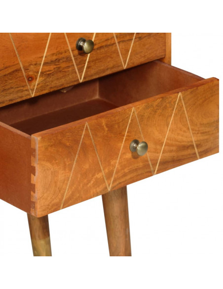 Credenza 85x40x70 cm in Legno Massello di Mango