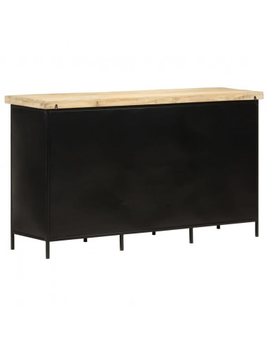 Credenza 140x38x76 cm in Legno di Mango Grezzo
