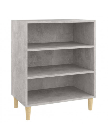 Credenza Grigio Cemento 57x35x70 cm in Legno Multistrato