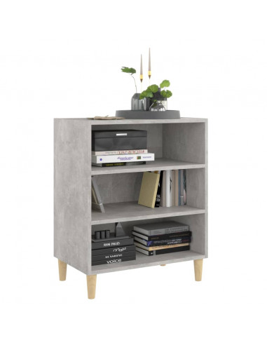 Credenza Grigio Cemento 57x35x70 cm in Legno Multistrato