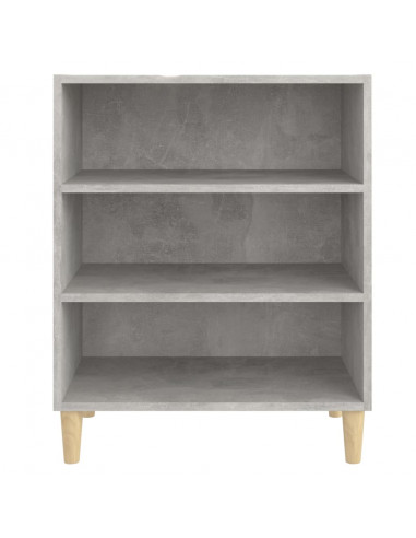 Credenza Grigio Cemento 57x35x70 cm in Legno Multistrato
